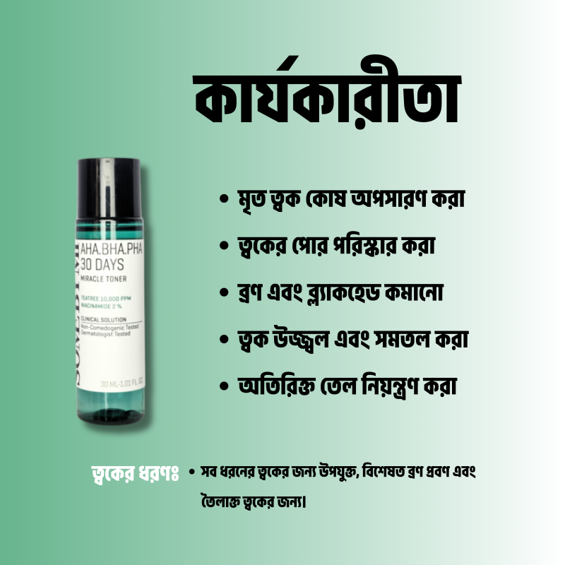 SOME BY MI AHA BHA PHA 30 Days Miracle Toner -30ml